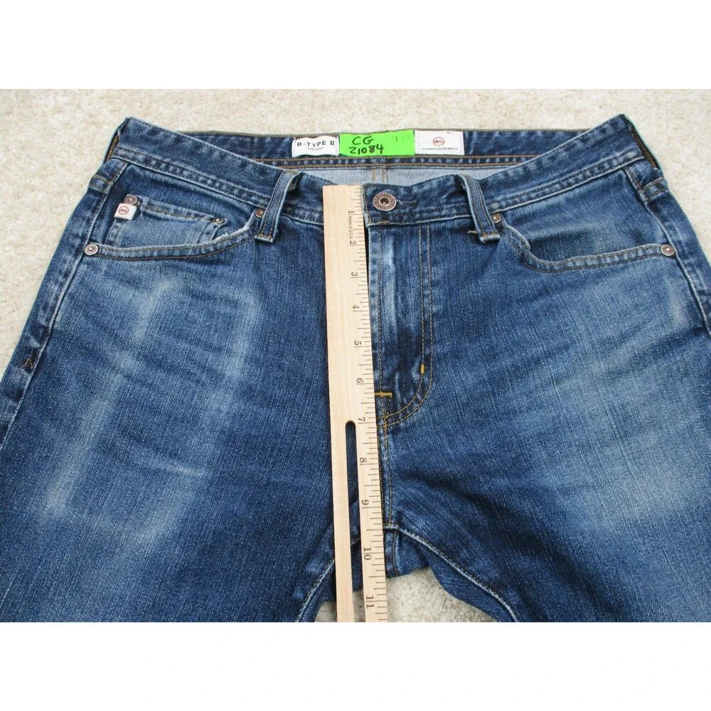 AG Adriano Goldschmied Jeans Mens 32 Blue Denim B Type II Straight Leg USA 32x29